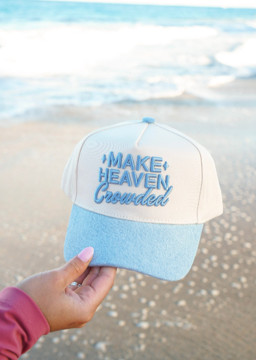 Make Heaven Crowded - Vintage Trucker Hat: Pink
