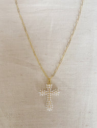 Pearl Cross necklace
