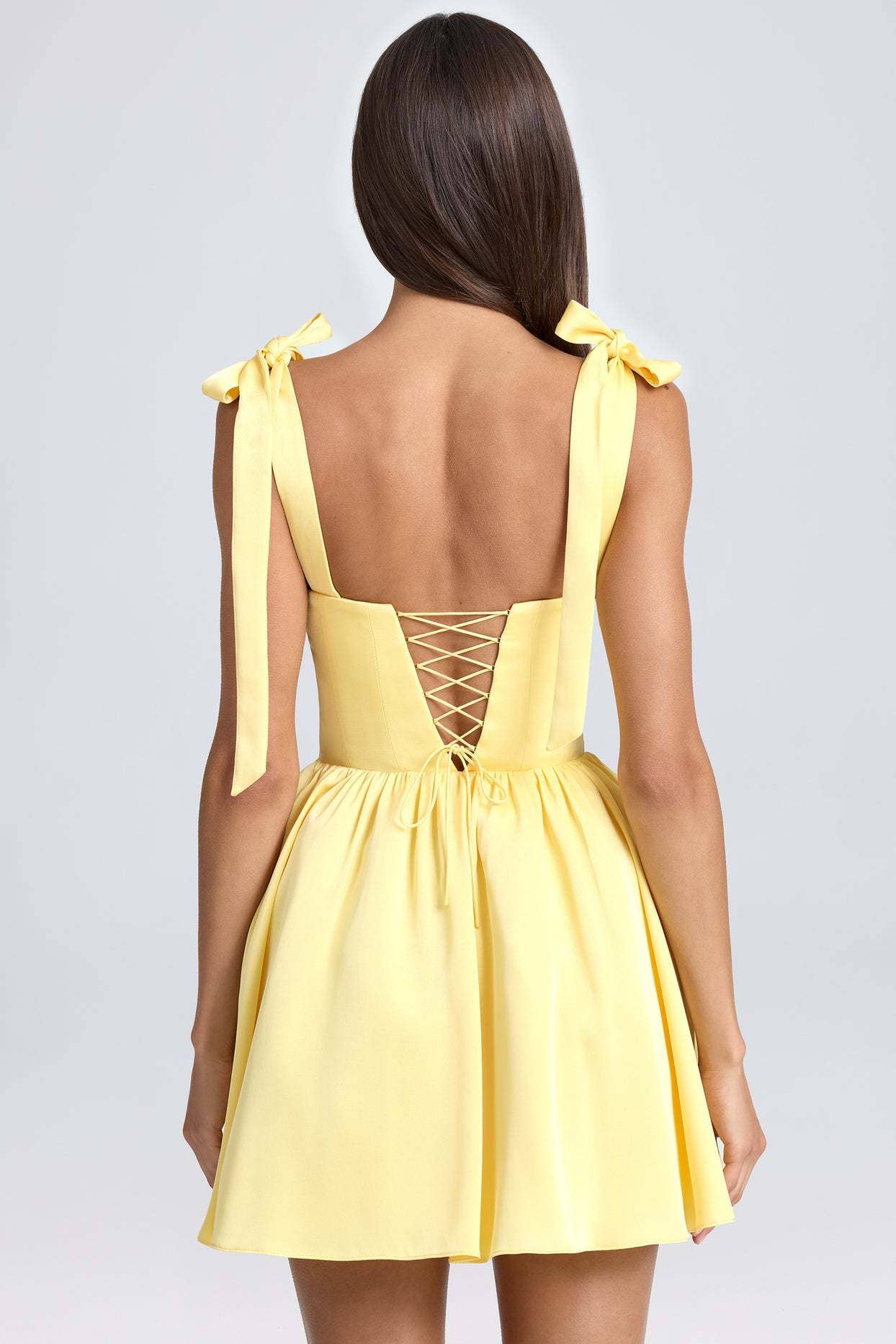 FASHIONABLE SQUARE NECH HIGH WAIST DRESS