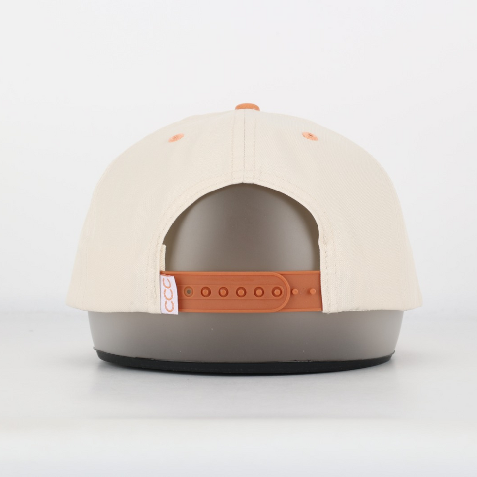 Two Tone Golfer Hat: Orange