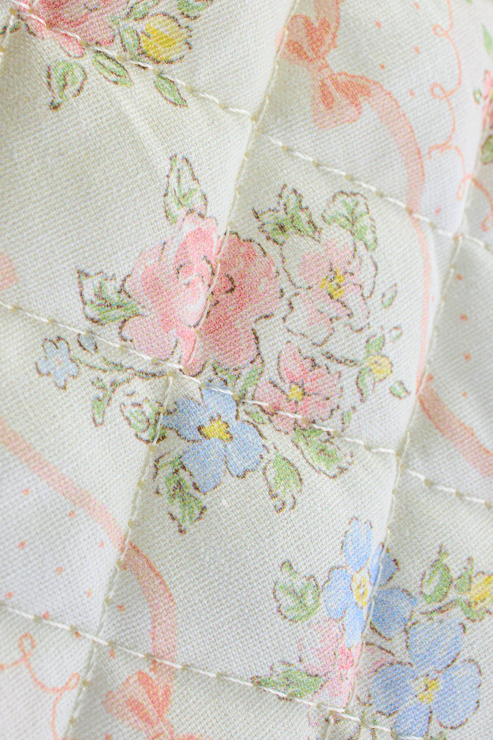 Vintage Rose Quilted Tote Bag