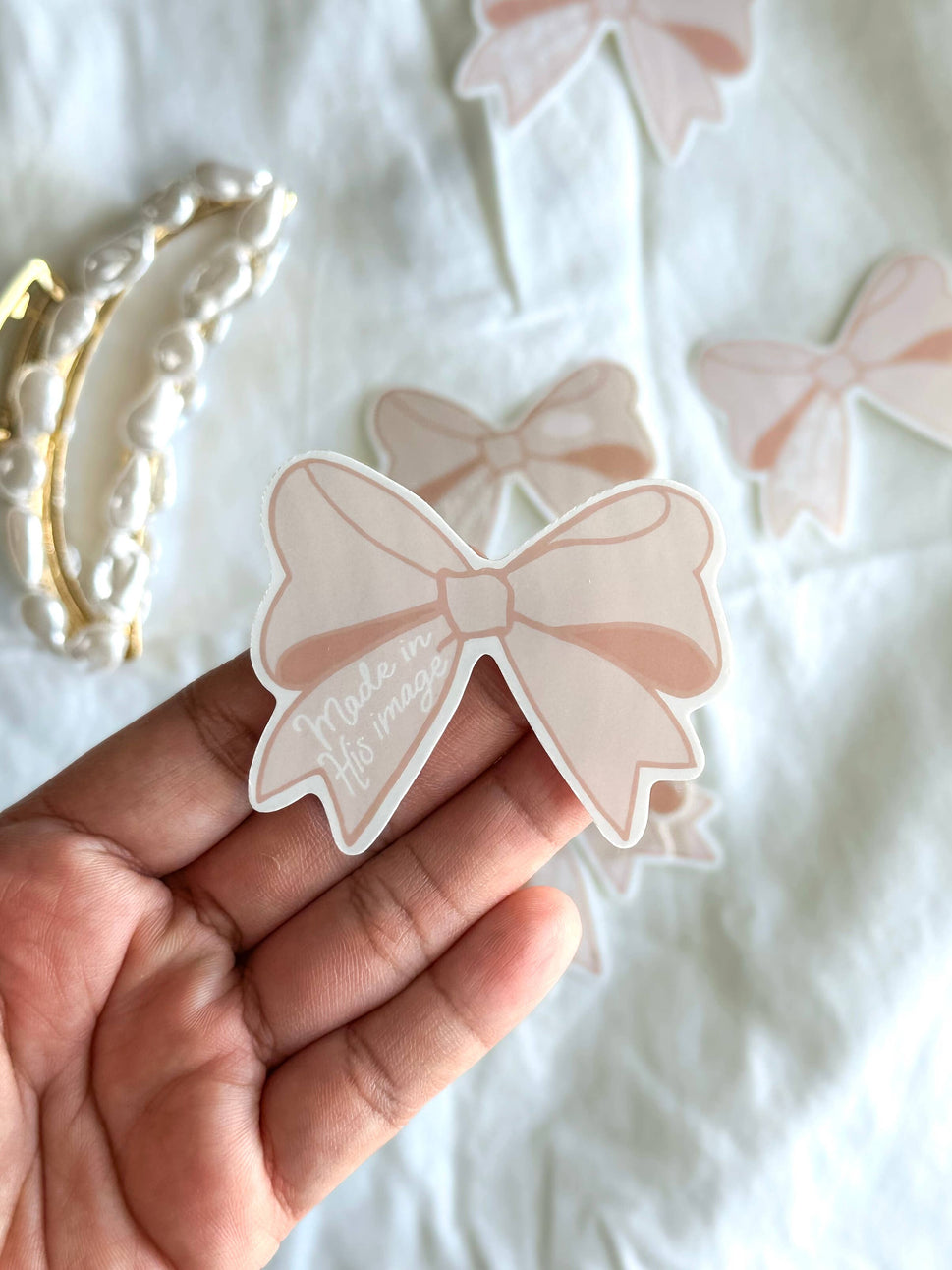 Bible Verse Bow Sticker