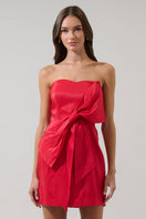 Switch Albina Strapless Bow Mini Dress 2 image