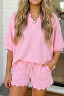 Switch LAS Scalloped Oversize Top Drawstring Short Set 2 image
