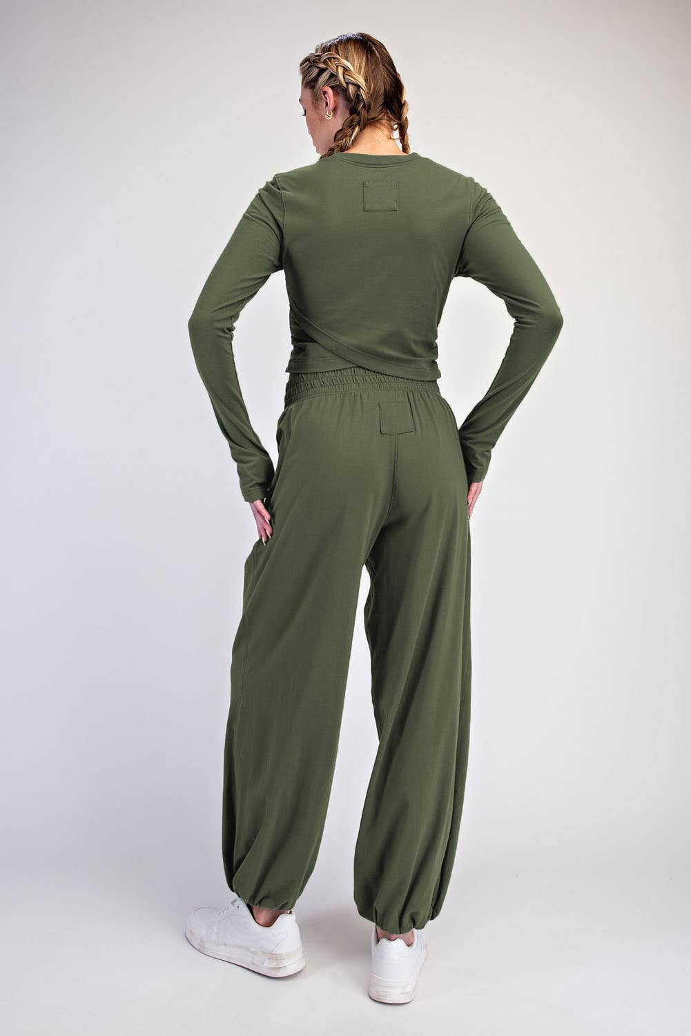 Crossover Long Sleeve Set Mocha