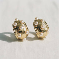 Elegant Vintage Pearl Drop Earrings