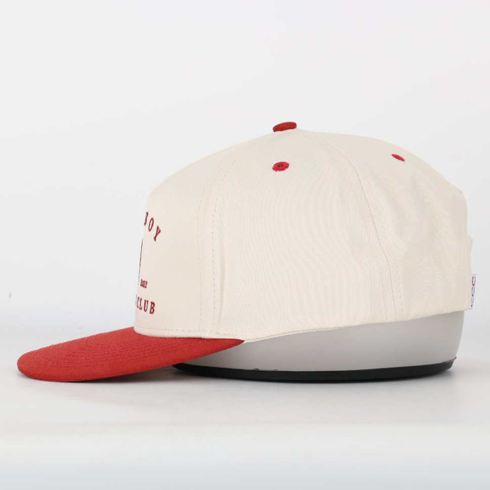 Two Tone Golfer Hat: Orange
