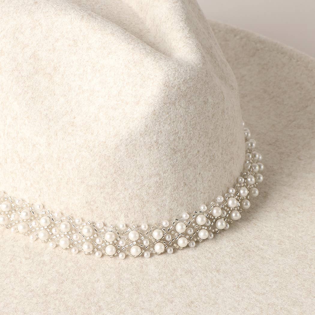 Pearl Felt Fedora
