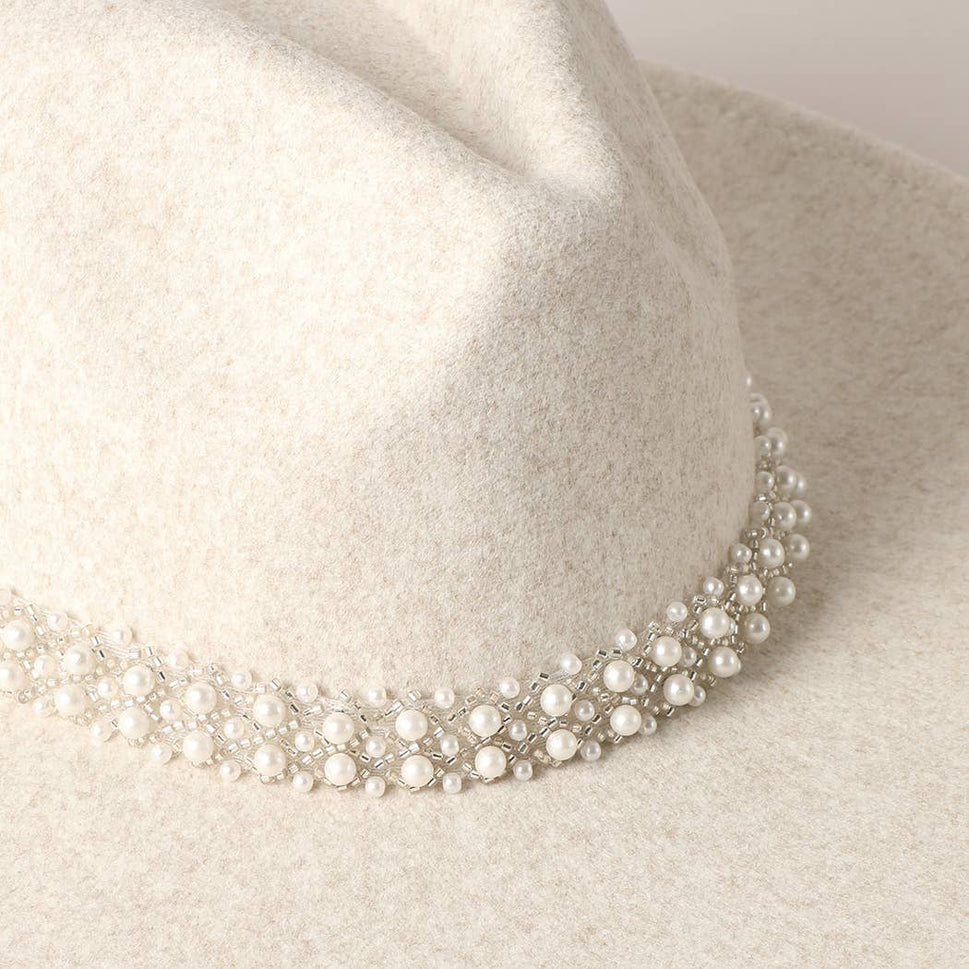 Pearl Felt Fedora