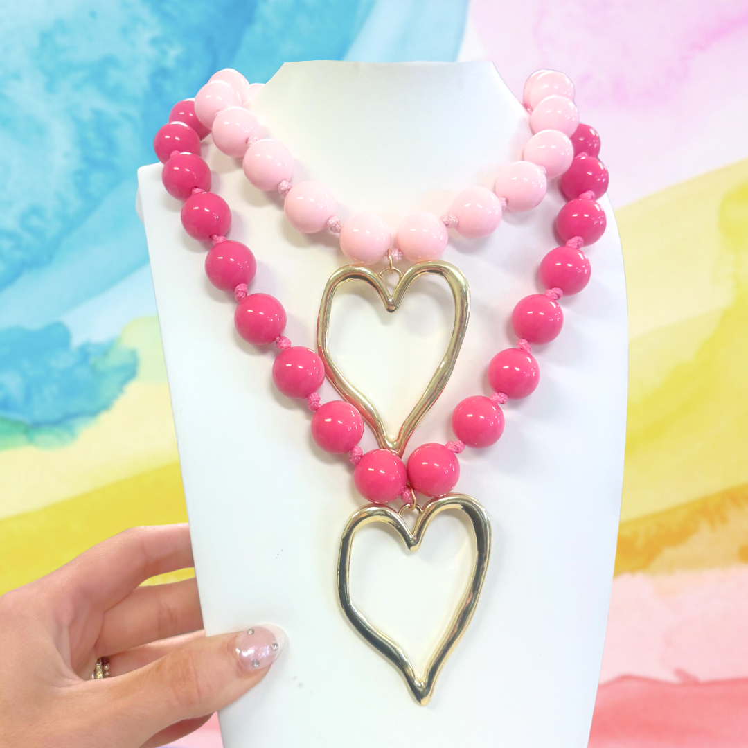 Dally Necklace: Hot Pink