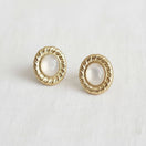 Switch Artistic Vintage Oval Shell Drop Earrings 3 image