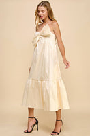 Switch Adjustable Strap Midi Dress with Bow Detail 3 image