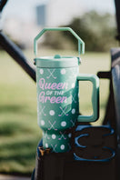 Switch Queen of the Green Golf Tumbler with Handle: Green 3 image