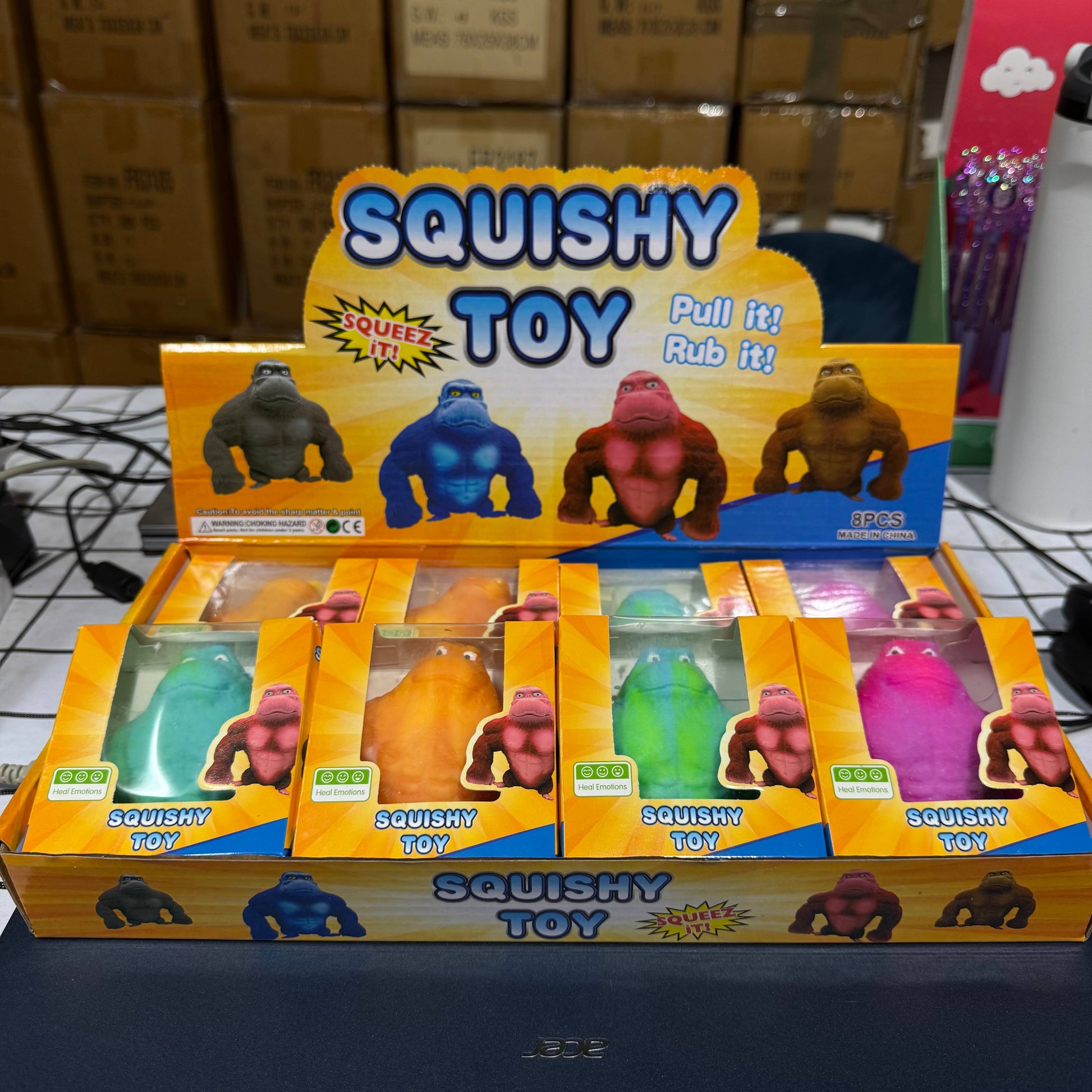 Sand Stretchy Gorilla Toy 8pc | A162