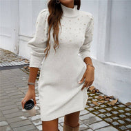 Mockneck Sweater Dress