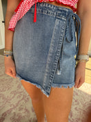 Switch DENIM OVERLAPPING FRONT SKORT 1 image