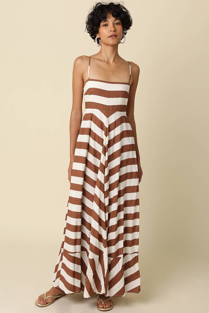 Brenda Stripe Maxi Dress