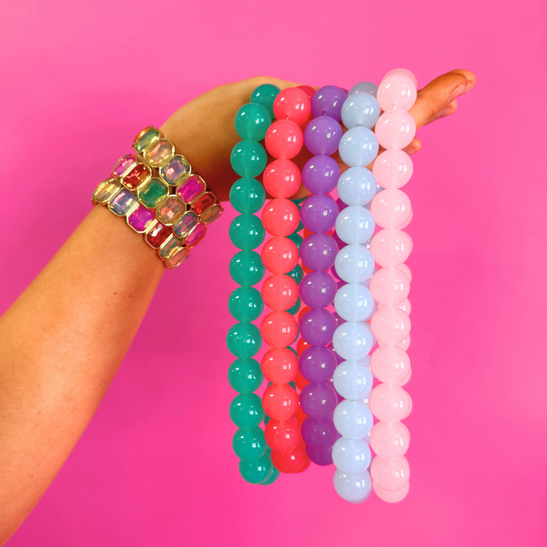 Candy Ball Necklace: Baby Blue