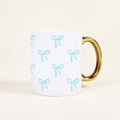 Switch 11 oz Cozy Cute Ceramic Mug–Bows Blue 2 image