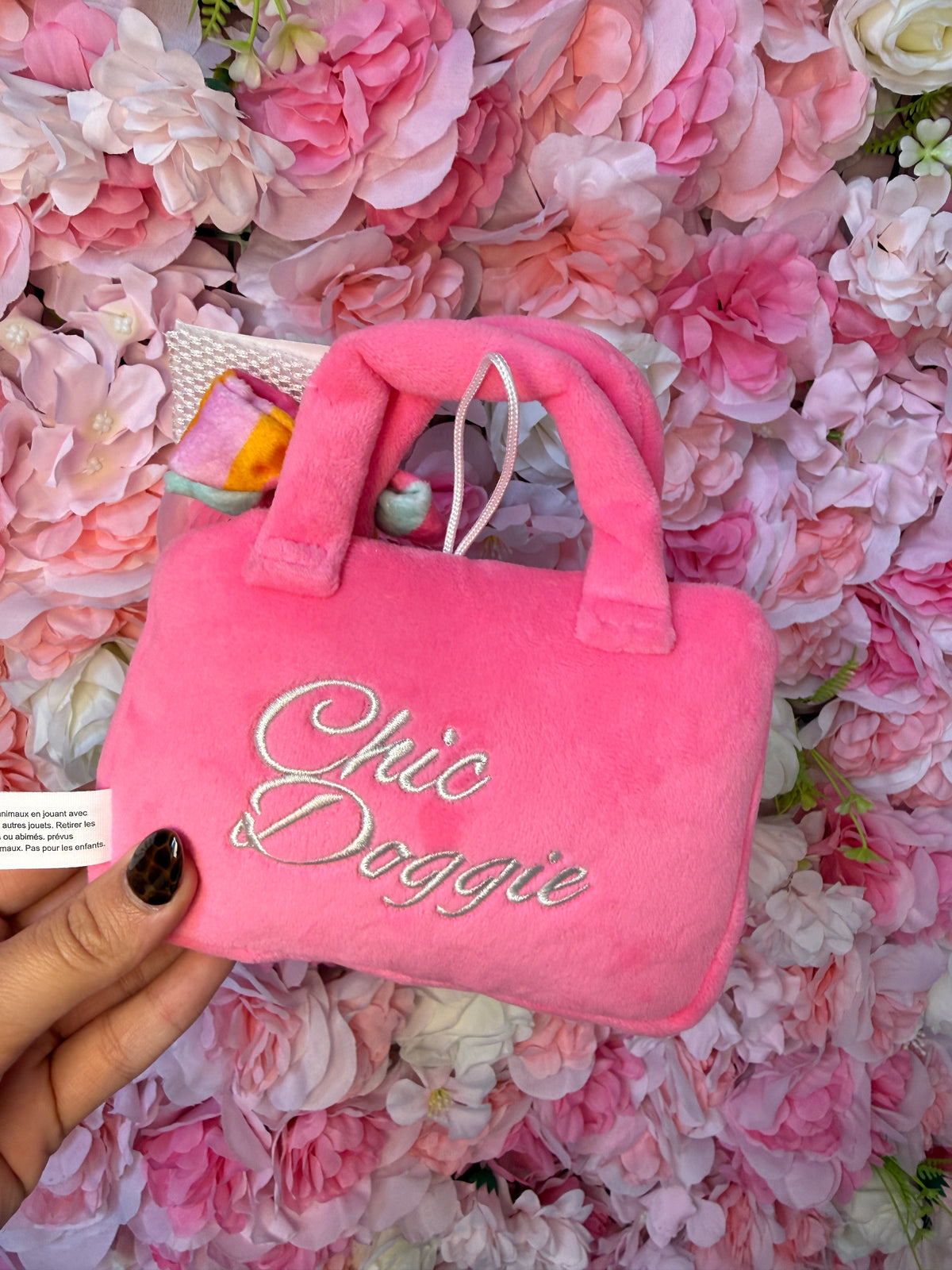 Pink Barkin Bag Dog Toy