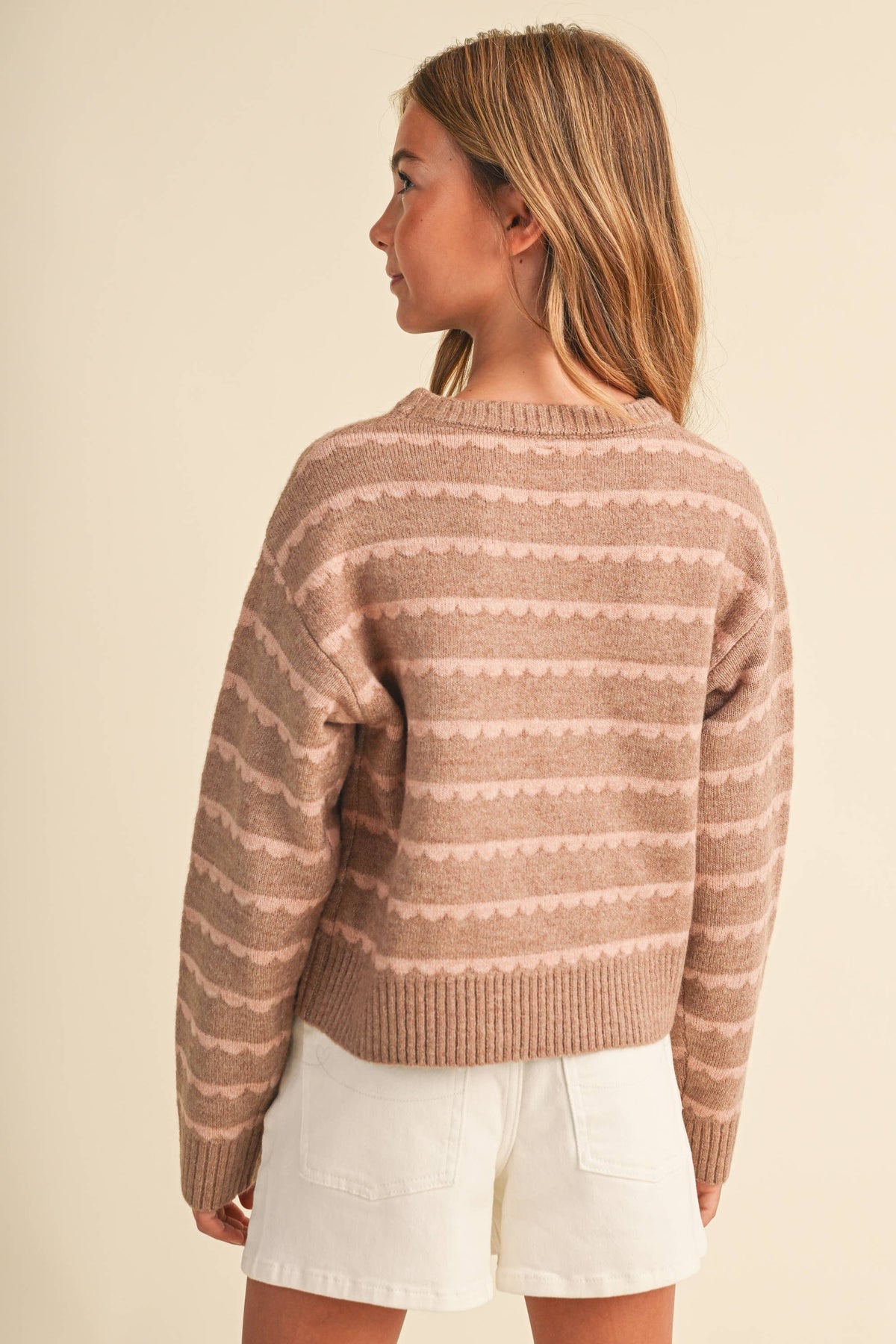Tween Kids Girls Long Sleeve Sweater