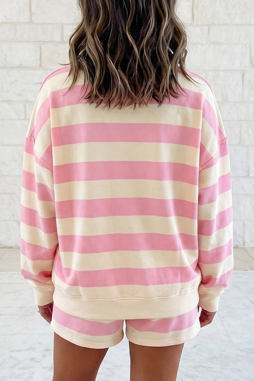 Casual Half-Zip Top & Pocket Shorts 2-Piece Set