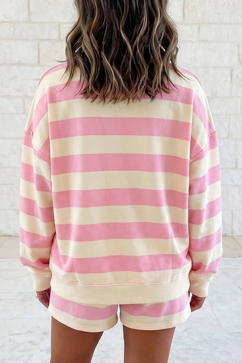 Casual Half-Zip Top & Pocket Shorts 2-Piece Set