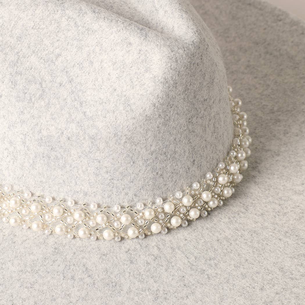 Pearl Felt Fedora
