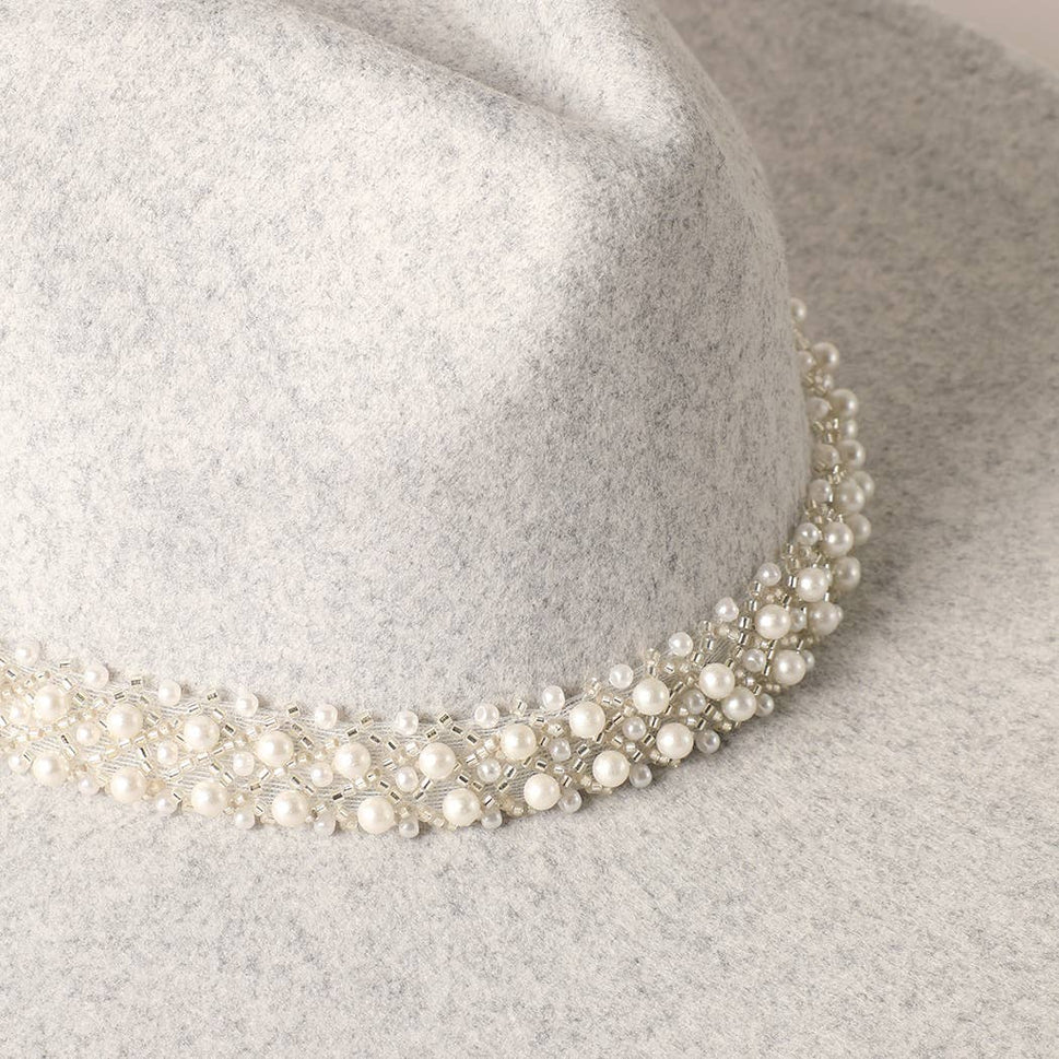 Pearl Felt Fedora
