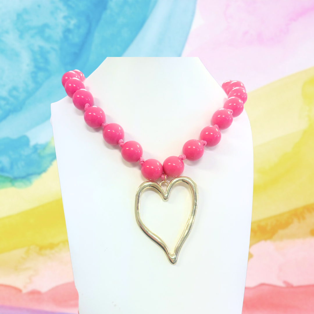 Dally Necklace: Hot Pink