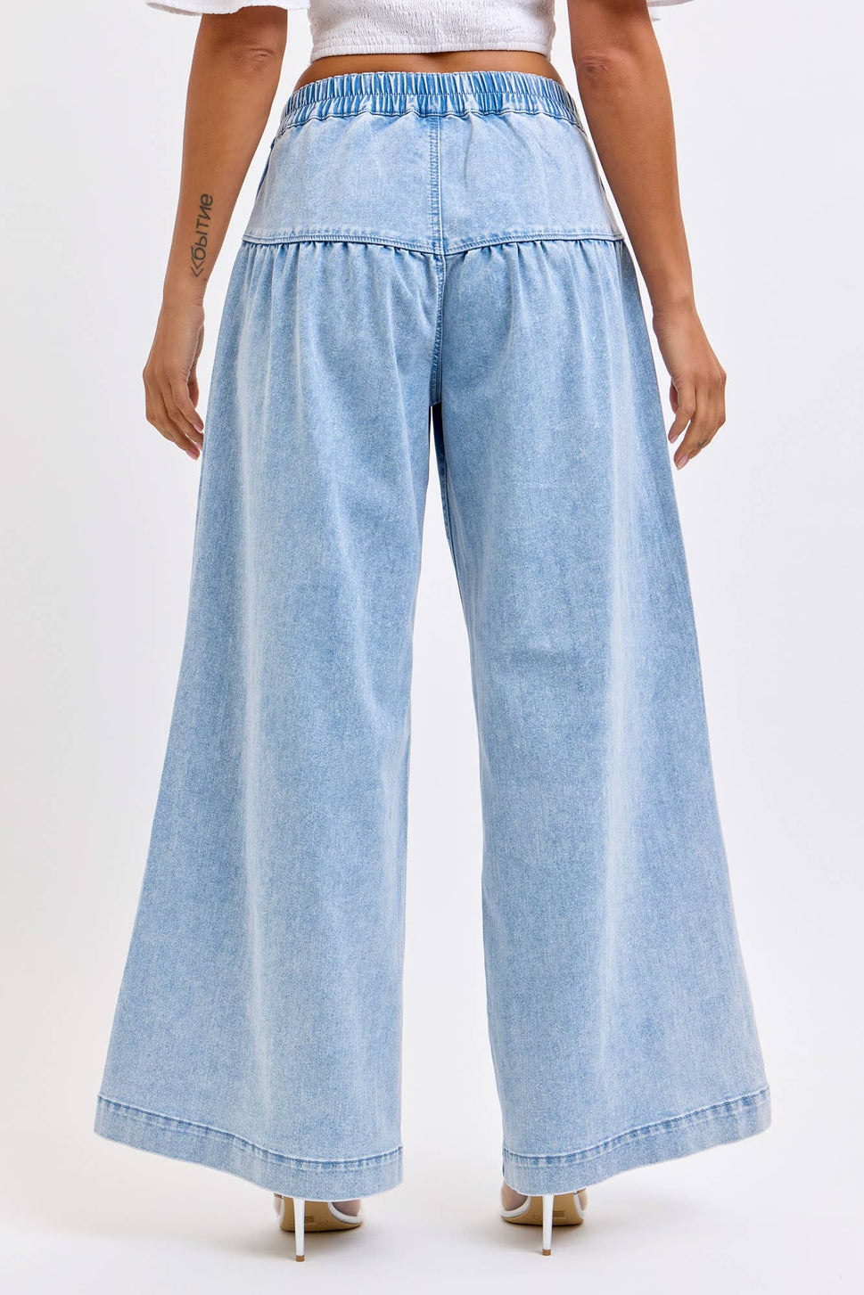 4 Button High Rise Wide Leg [AB99852LT]