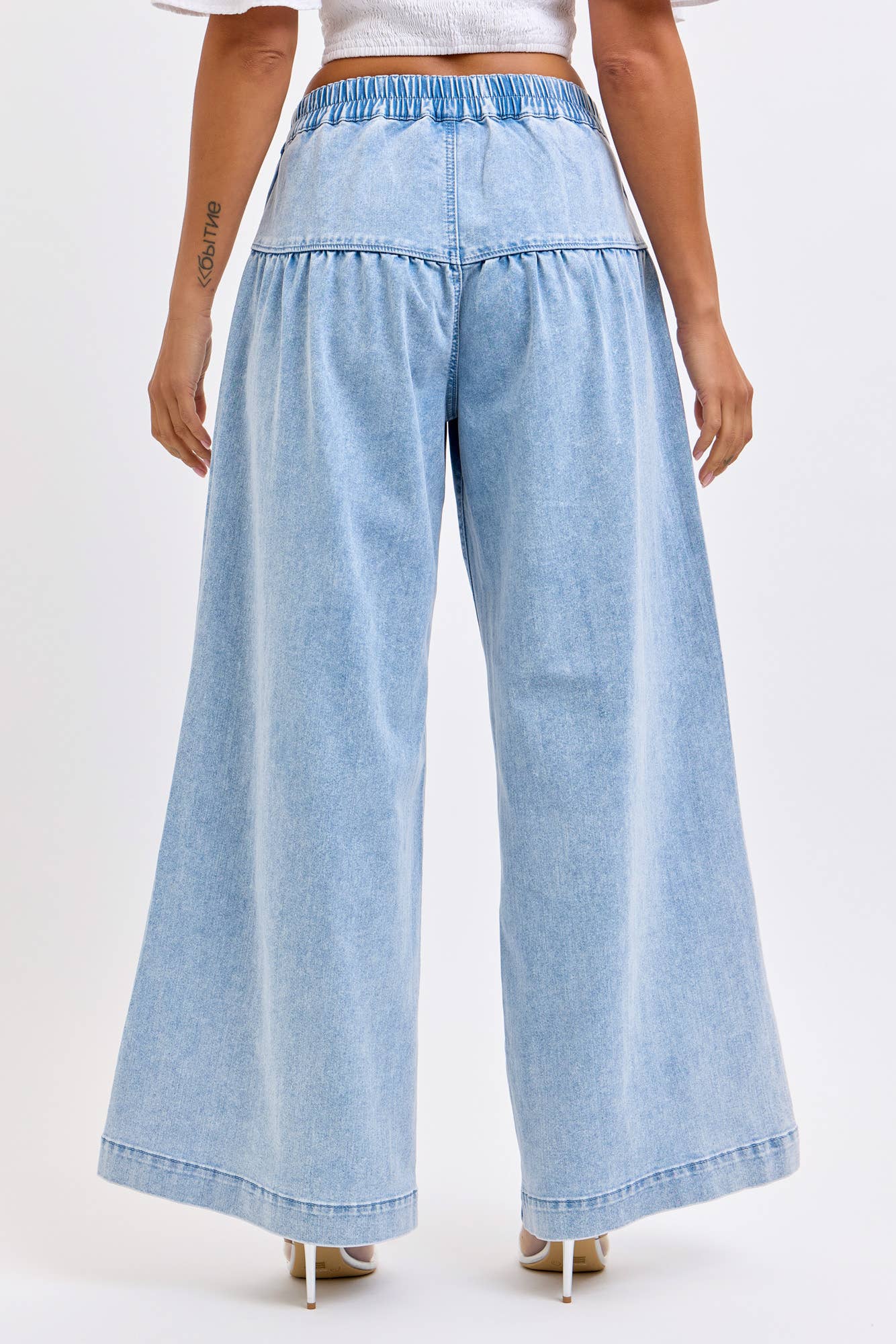 4 Button High Rise Wide Leg [AB99852LT]