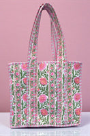 Switch Ronan Green and Pink Floral Tote Bag 2 image