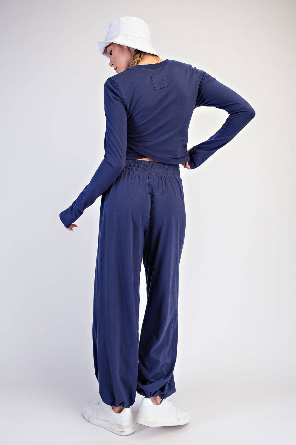 Crossover Long Sleeve Set Mocha