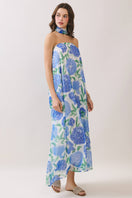 Switch Strapless Floral Maxi Dress with Convertible Scarf 3 image