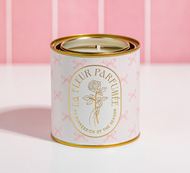 La Fleur Coquette Bow Print Soy Candle