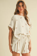 Switch OVERSIZED SHORT SLEEVE TOP WITH BELTED SHORTS SET 1 image
