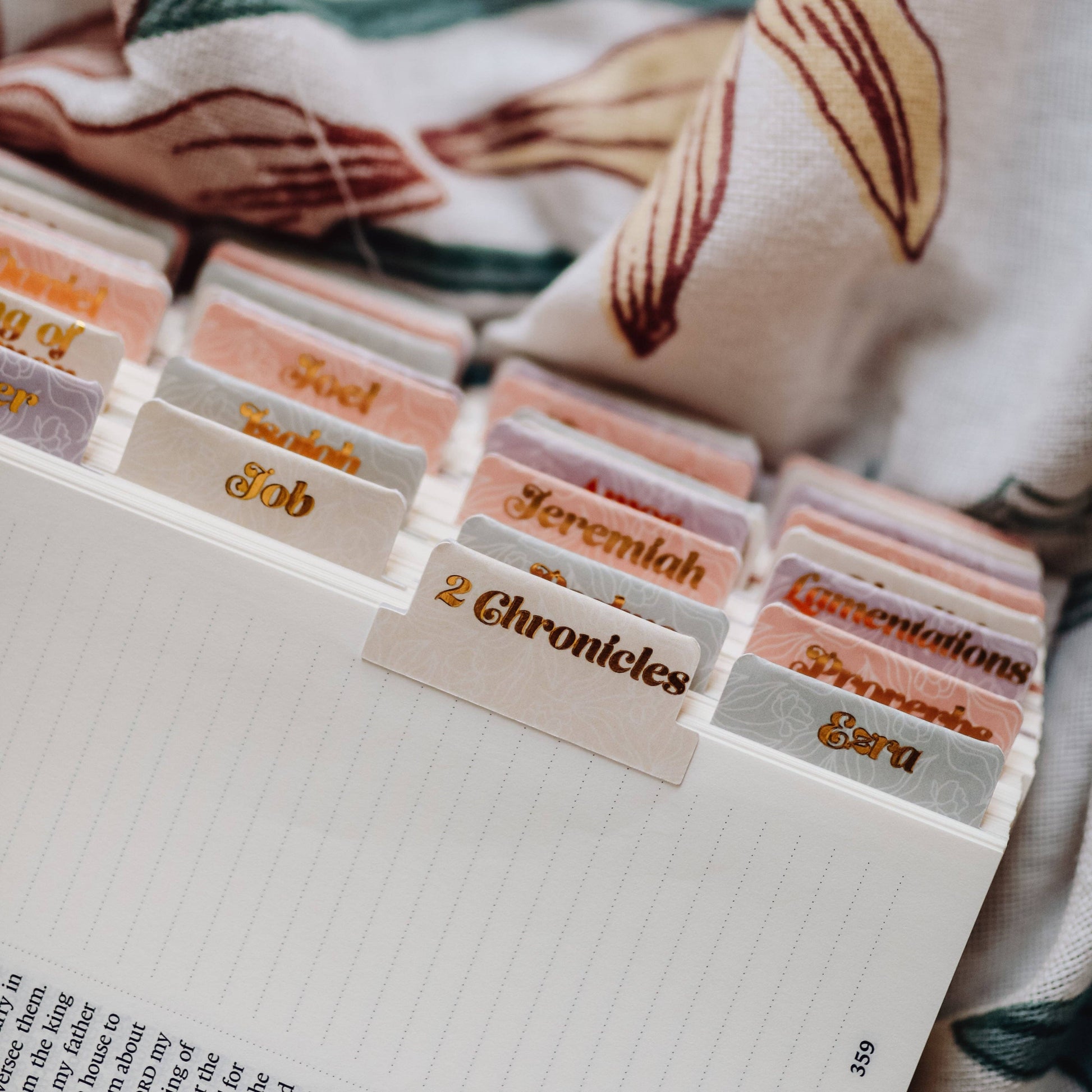 PASTEL FLORAL BIBLE TABS