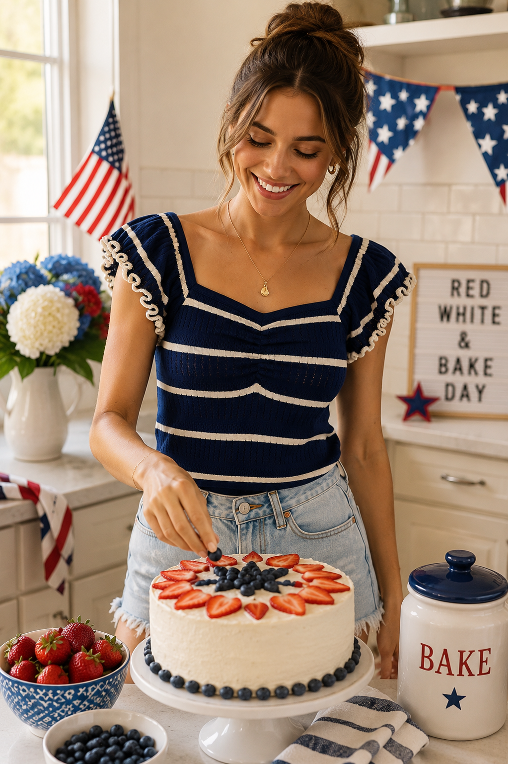 Coastal Breeze Knit Flutter Top