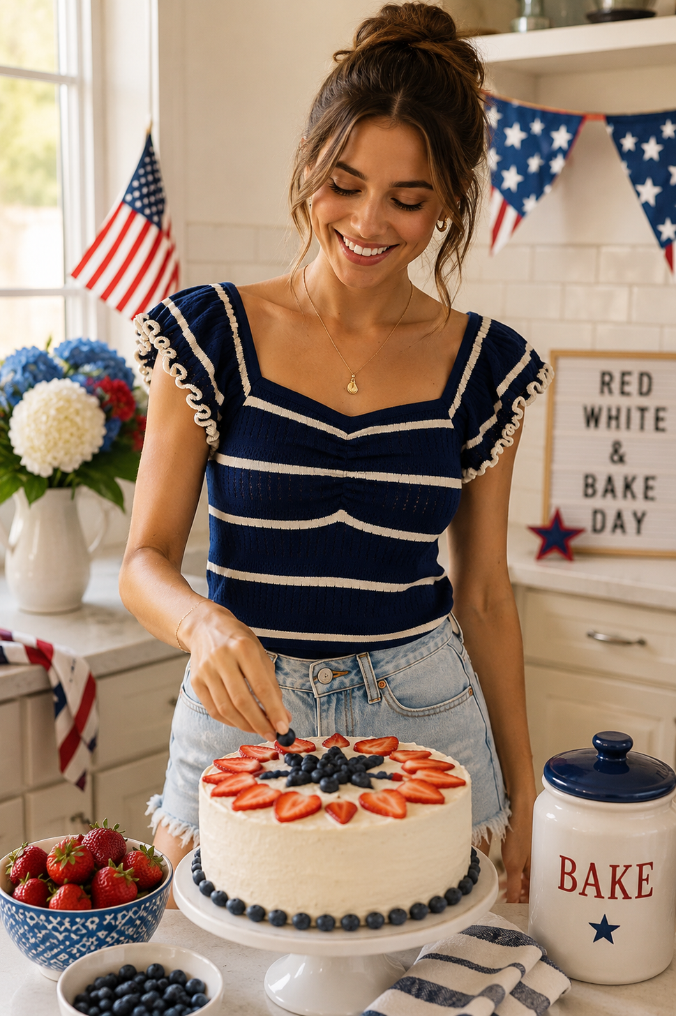 Coastal Breeze Knit Flutter Top