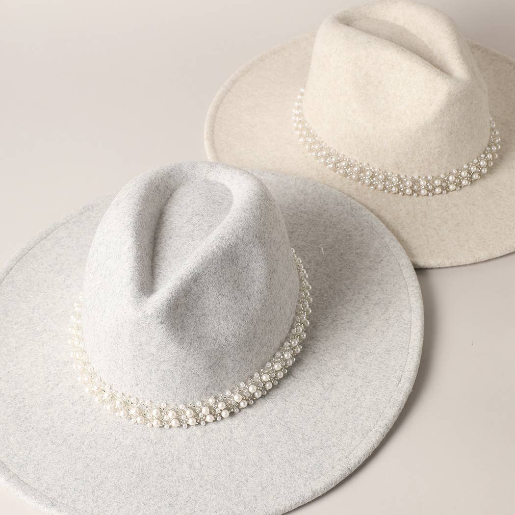 Pearl Felt Fedora