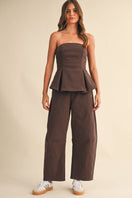Switch Pleated Strapless Top And Barrel Pants 2 image