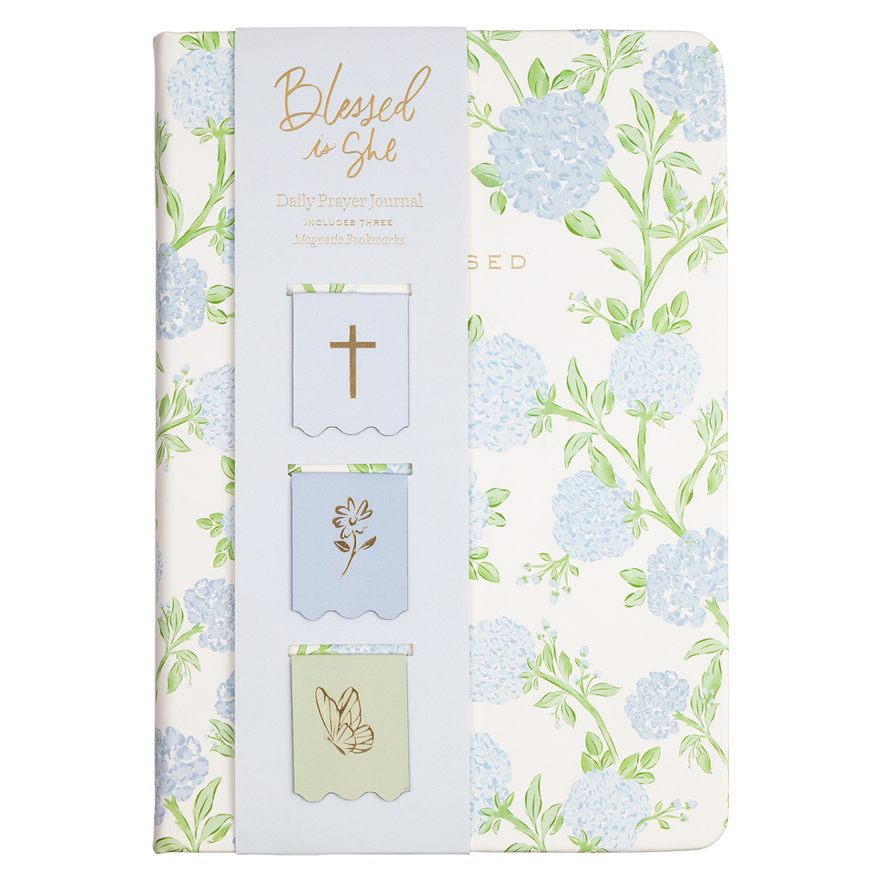 Faith Collection Journal Set w/Bookmarks Blue Green Floral 6