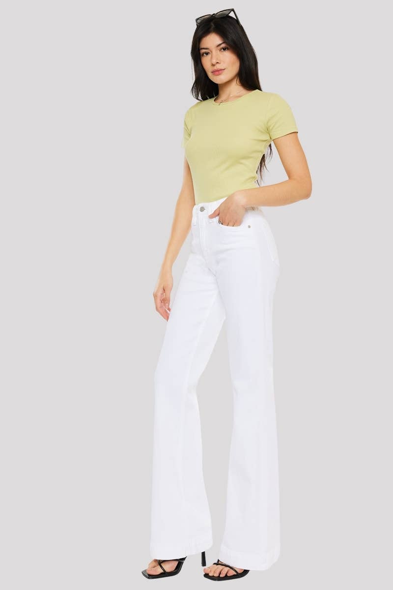 HIGH RISE WIDE FLARE JEANS