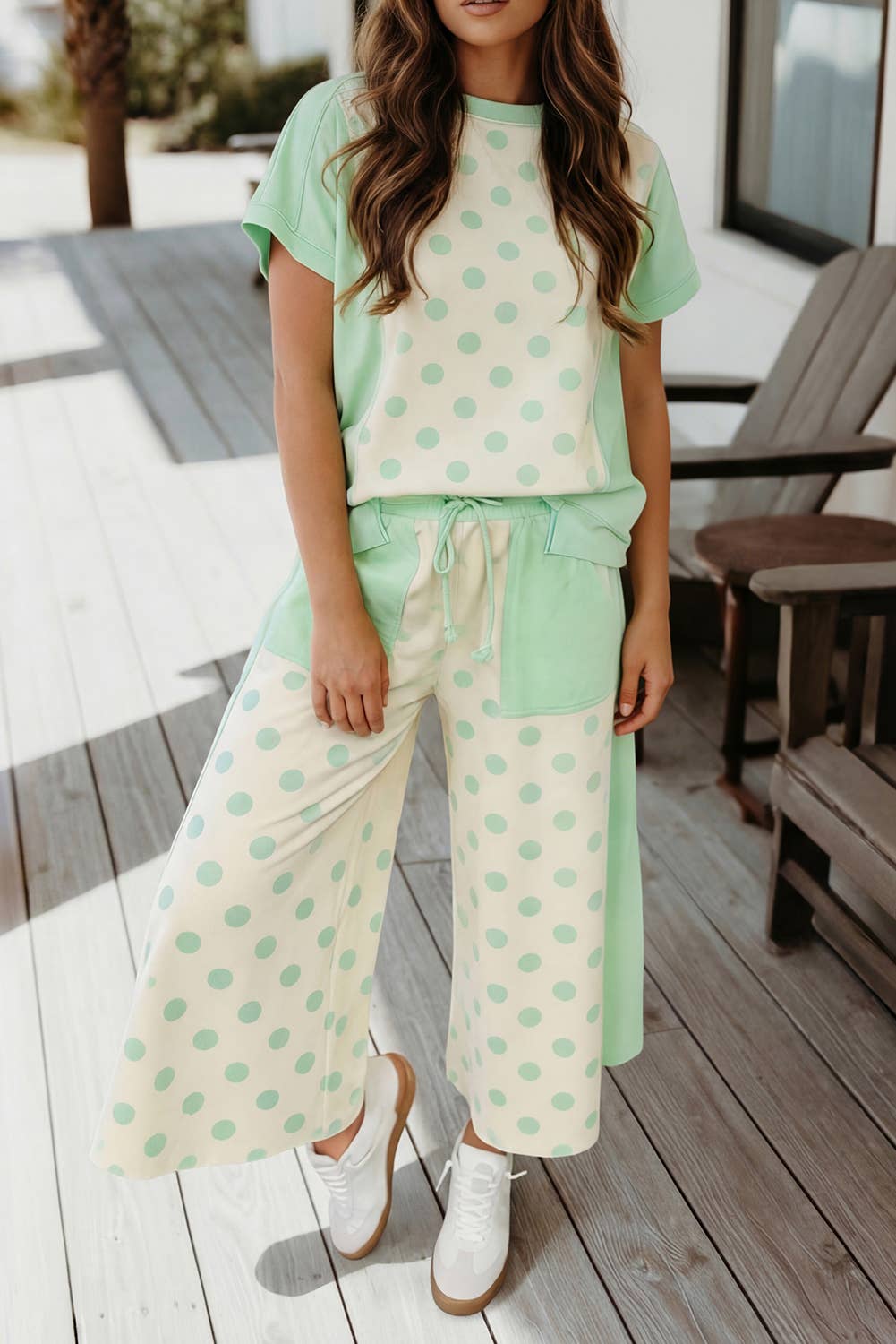 Blue Polka Dot Set