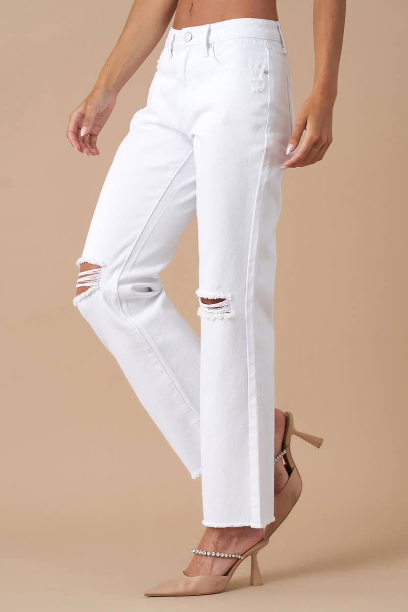Relaxed White Denim