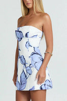Switch Strapless Floral Casual Mini Dress 3 image