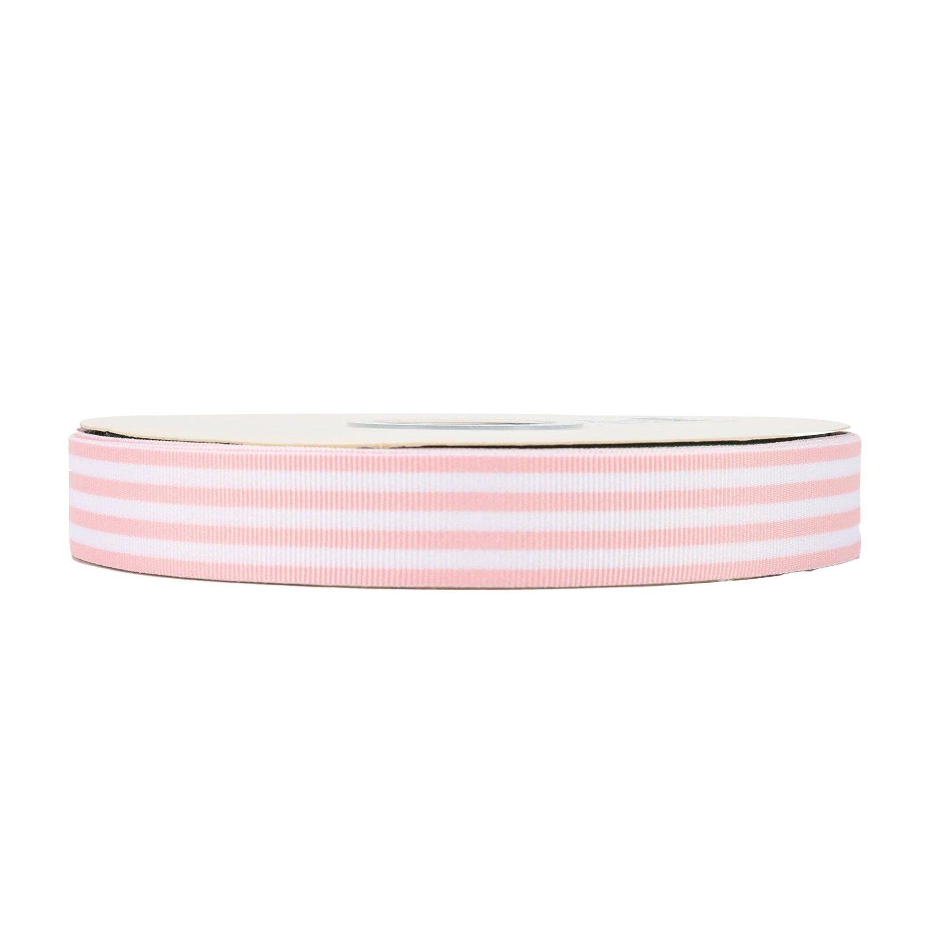 1" Striped Ribbon | 100 Yard Roll: Red