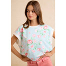 Switch FLORAL PRINTED TERRY OPEN BACK SLEEVELESS TOP 2 image