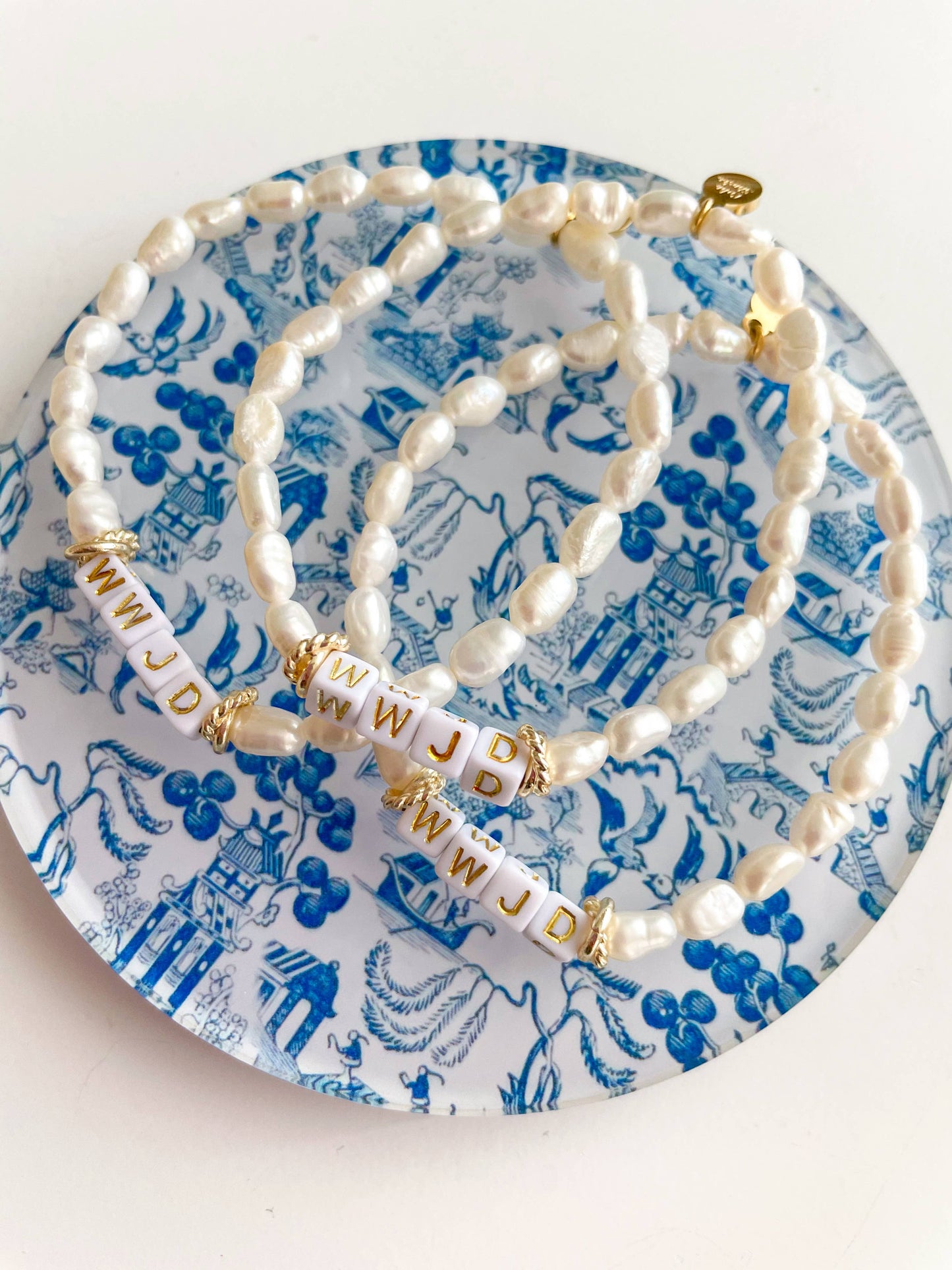 PEARL WWJD BRACELET